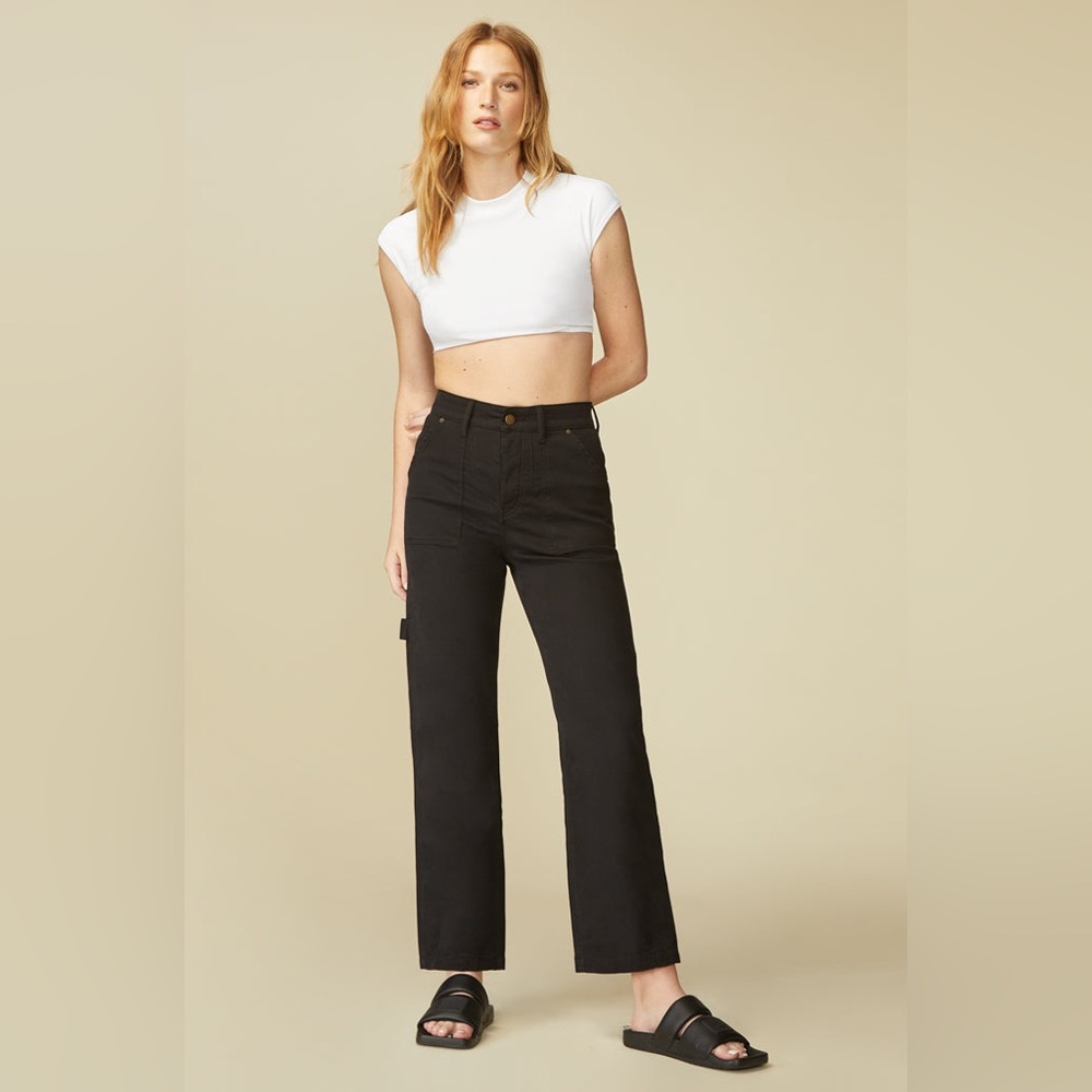 Warp + Weft Black Straight Leg Jeans